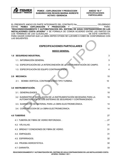 Especificacion Pemex A C I Pdf