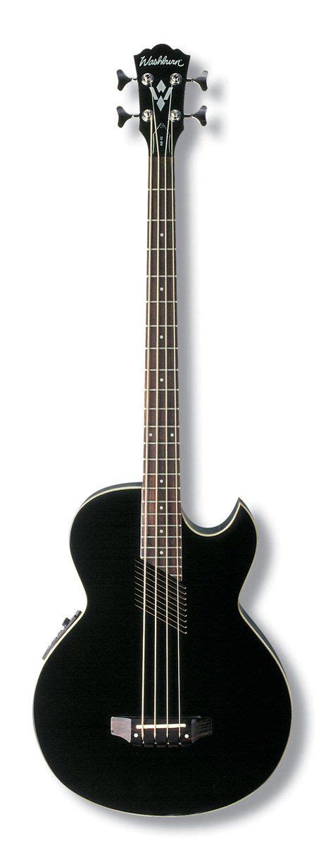 Washburn AB10 Acoustic-Electric Cutaway Bass with Gig Bag | Bass guitar ...