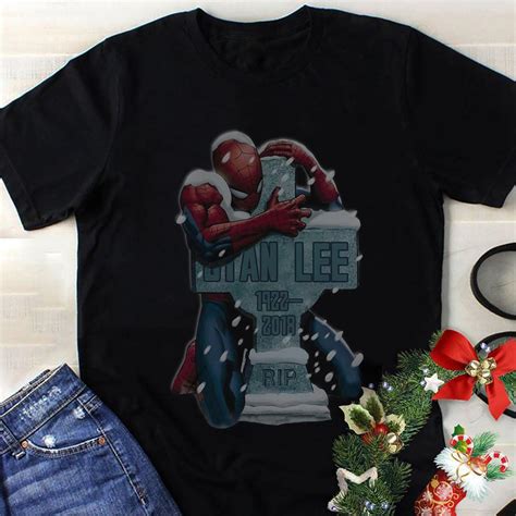 Spider Man hug grave Stan Lee shirt, hoodie, sweater, sweatshirt