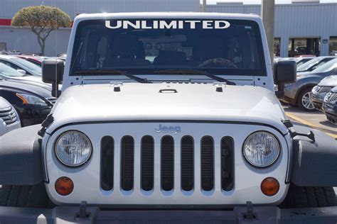 Jeep Unlimited Windshield Decal For Your Jeep Wrangler Jk Tj Cj Truck