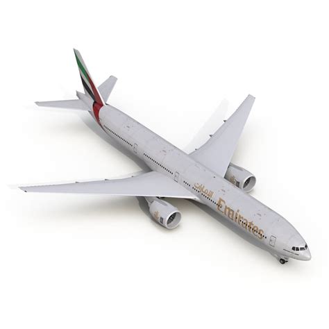 Boeing 777 300er Emirates Airlines 3d Model