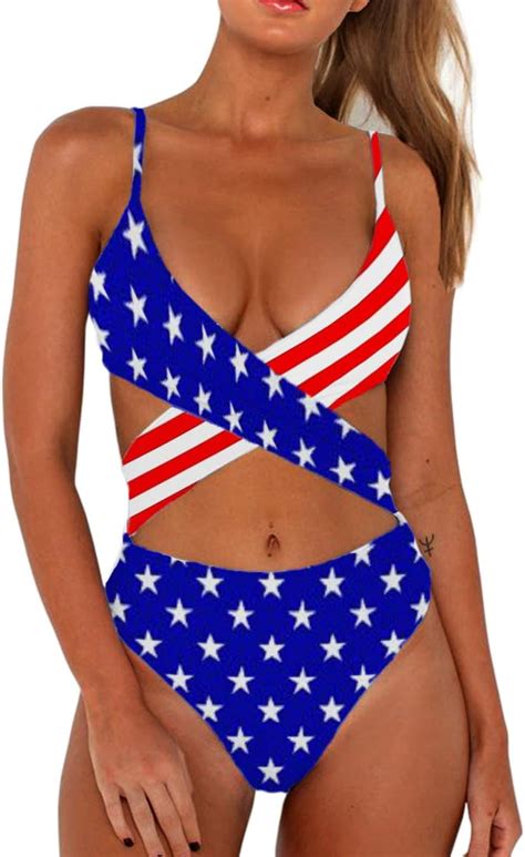 Chyrii Women S Sexy Criss Cross High Waisted Cut Out One Piece Monokini