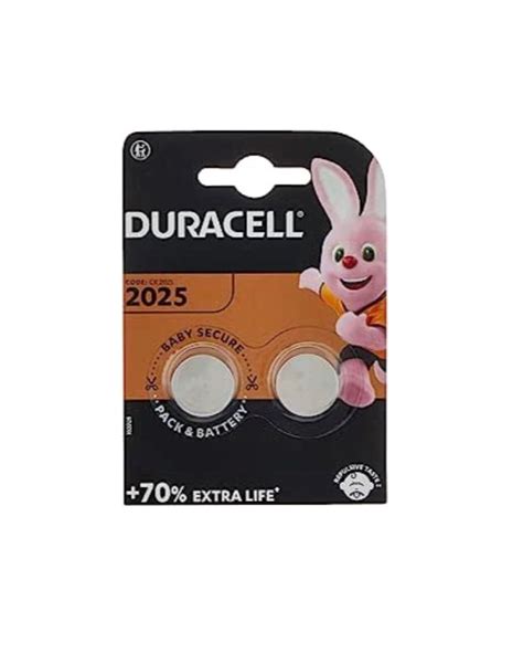 Duracell Specialty 2025 Lithium Coin Battery 3V Pack Of 2 With Baby