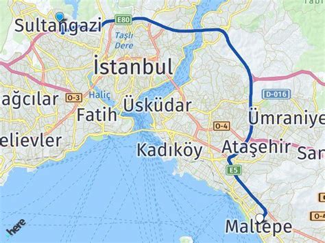 İstanbul Sultangazi Maltepe İstanbul Arası Kaç Km Yol Tarifi