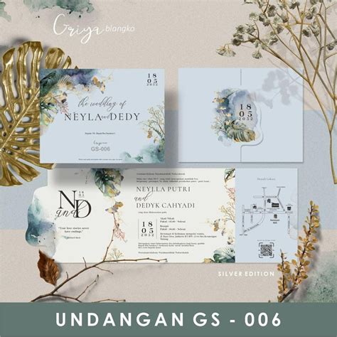 Jual Blanko Undangan Nikah Kosongan Griya Blanko Silver Gs