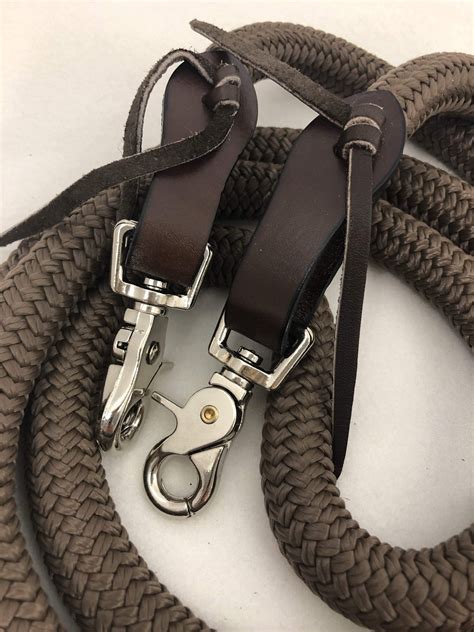 Rope Reins With Slobber Straps Warmblood Or Draft — Warmblood Tack Store