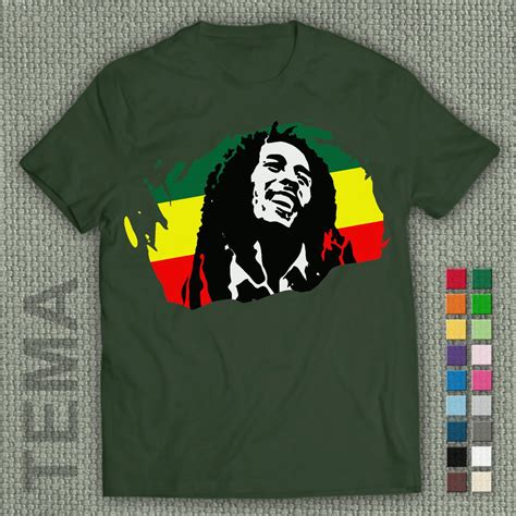 Bob Marley Tshirt Men And Women Shirt Di Temaservice Su Etsy T Shirt Da Uomo