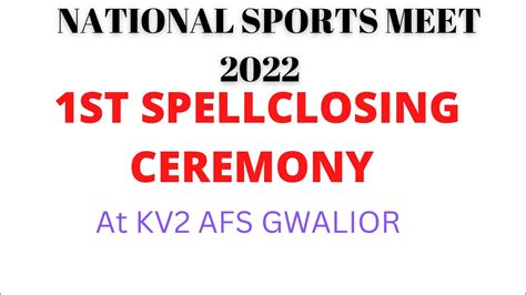 St Kvs National Sports Meet Taekwondo Closing Ceremony