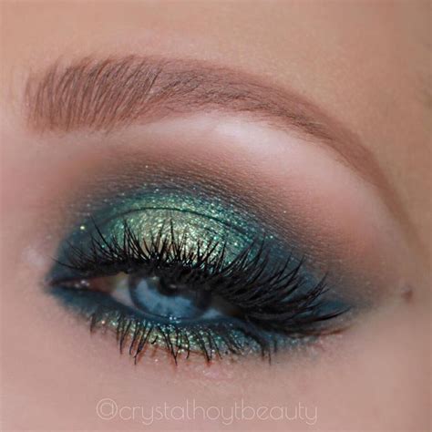 BLUE GREEN EYE MAKEUP | GREEN EYESHADOW | ABH SUBCULTURE PALETTE ...