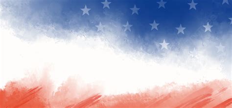 American Flag Creative Watercolor Background United States Watercolor Creativity Background