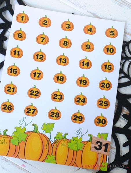 Free Printable Halloween Countdown Calendar One Simple Party