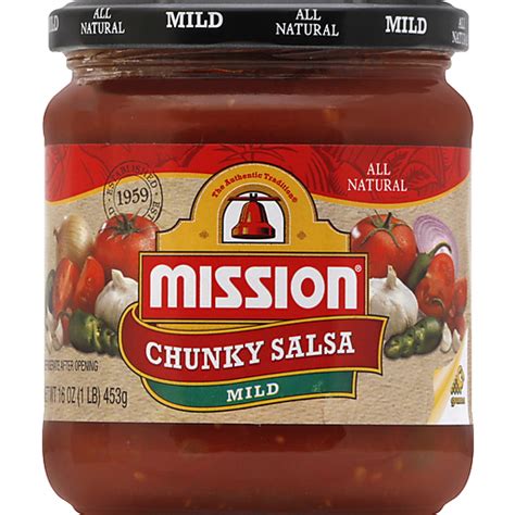 Mission Salsa Chunky Mild Oz Medium Salsa Roth S