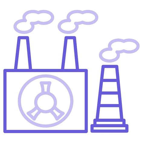 Premium Vector Nuclear Factory Vector Illustration