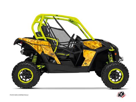 Can Am Maverick Utv Camo Graphic Kit Yellow Kutvek Kit Graphik