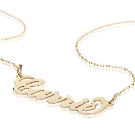 Personalized 14k Gold Carrie Name Necklace Myka