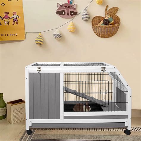 Buy Ketive Rabbit Hutch Indoor Bunny Cage Outdoor Rabbit House With