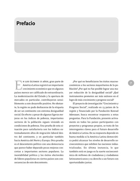 Crecimiento Y Progreso Social En Am Rica Latina