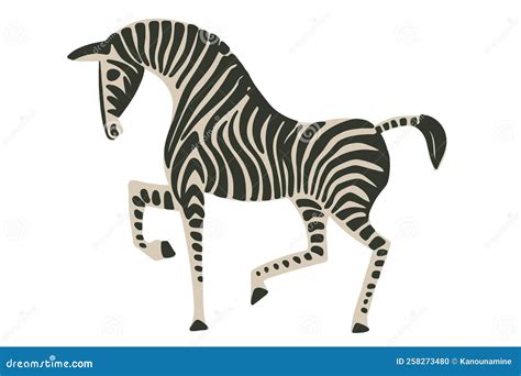 Zebra Hand Drawn Vector Illustration Stock Vector Illustration Of