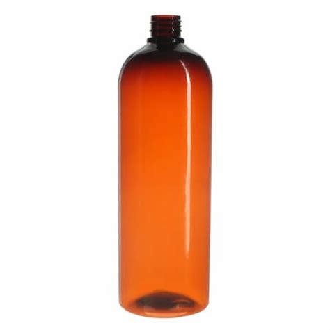 60ml 2oz Amber PET Plastic Modern Round Bottle With 20 410 Neck NABO