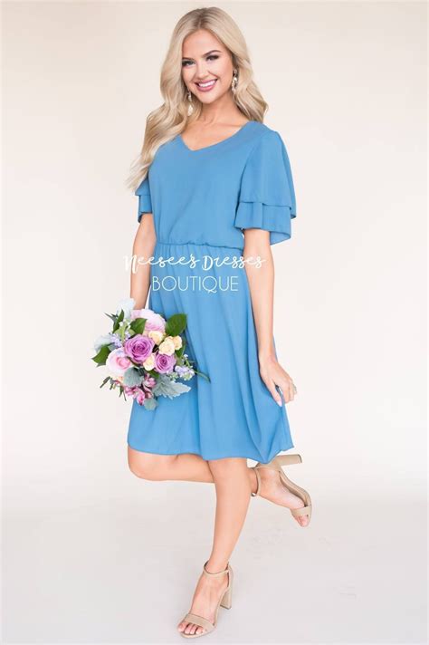 The Claire Modest Mid Length Dress Neesees Dresses Modest Dresses