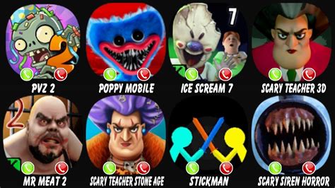 Plants Vs Zombies Poppy Mobile Ice Scream Scary Teacher D Mr