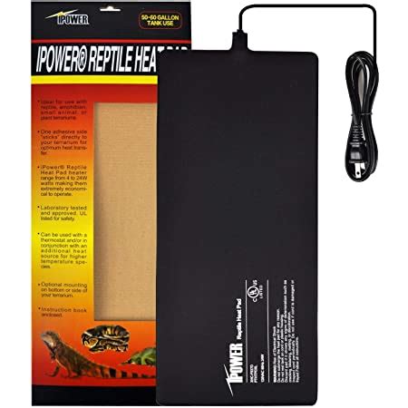 Amazon IPower Reptile Heat Pad 4W 8W 16W 24W Under Tank Terrarium