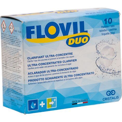 Flovil DUO clarifiant ultra concentré avec anti algues