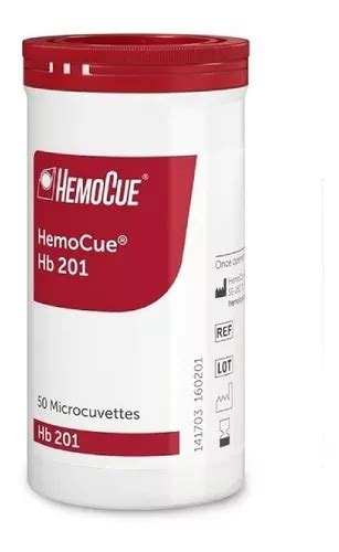 Microcubeta Para Hemoglobinometro Hemocue Hb 201 Frasco X 50 Cuotas Sin Interés