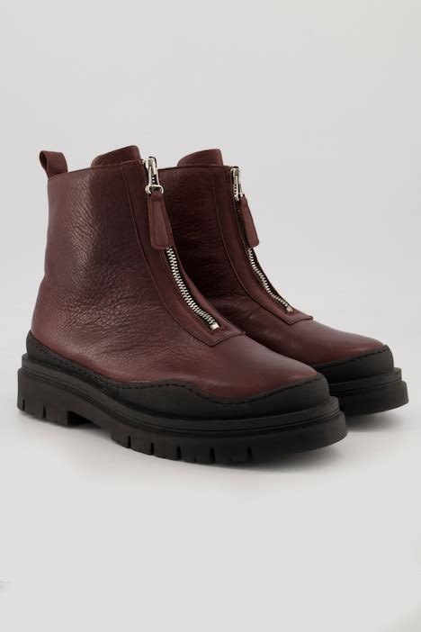 Bottes En Cuir Avec Fermeture Clair Et Semelle Amovible Largeur H