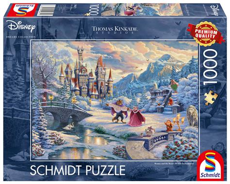 PQ Puzzle 1000 el THOMAS KINKADE Piękna i Bestia Zimowe oczarowanie