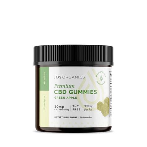 Joy Organics CBD Gummies - Green Apple 300mg 30 Count