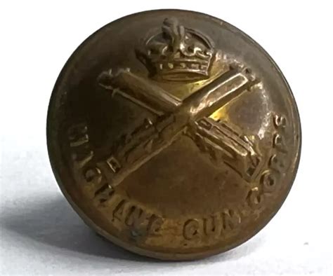 Ww1 Wwi Machine Gun Corps Tunic Button 19mm Firmin London £1070