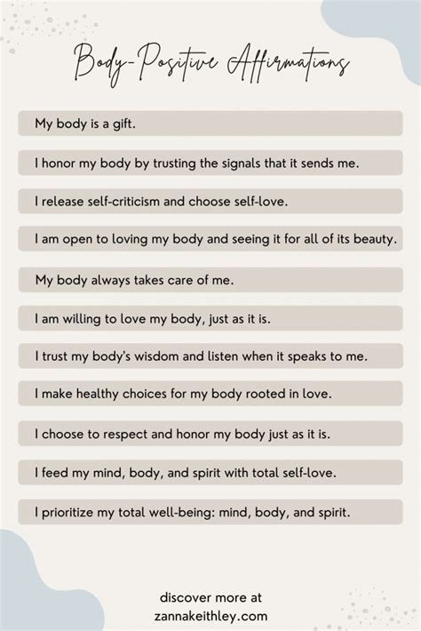 Body Positive Quotes Affirmations Artofit