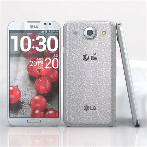 Lg Optimus G Pro E Black White D Model Ds Fbx Obj C D