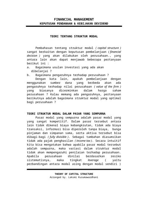 Doc Struktur Modal Dokumentips