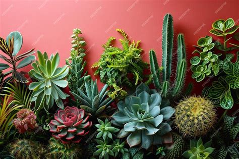 Premium Photo Pink Delight Cactus Border On Background
