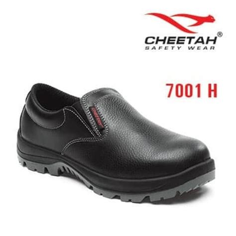 Jual 7001 H Cheetah Double Sol Polyurethane Safety Shoes Hitam