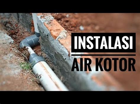 gambar kerja pipa air kotor