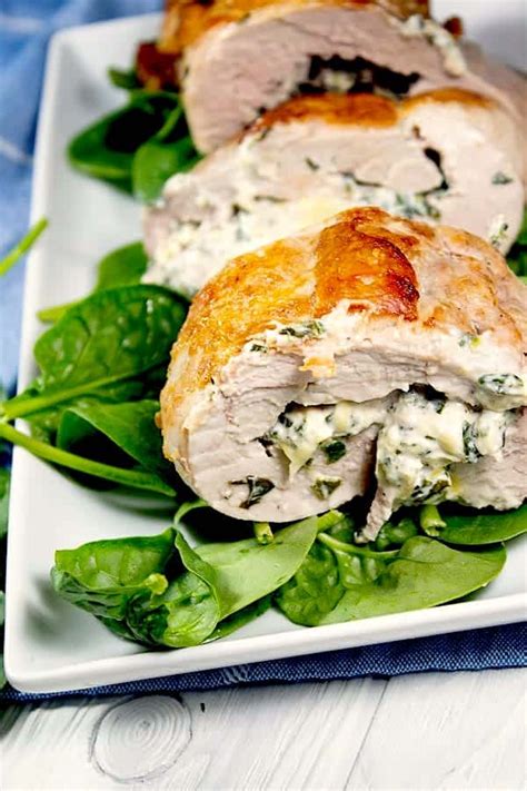 Spinach Artichoke Stuffed Pork Tenderloin Laughing Spatula