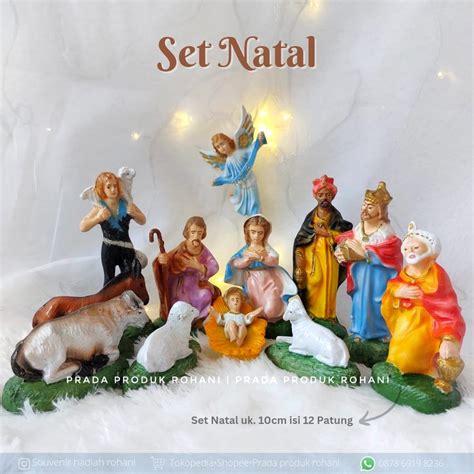 Jual Patung Set Natal Cm Patung Natal Nativity Set Patung Keluarga