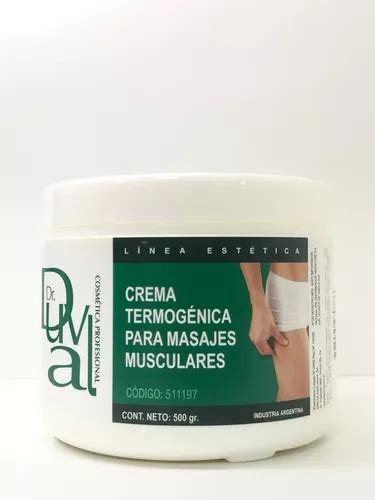 Crema Termogénica Para Masajes Musculares Dr Duval X 500g