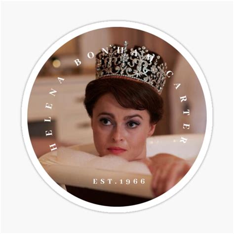 "helena bonham carter ♡ princess margaret " Sticker for Sale by ...