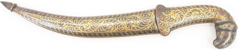 At Auction 20th Century Indian Tiger Knife