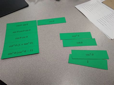 Trig Identities Matching Activity Math Love