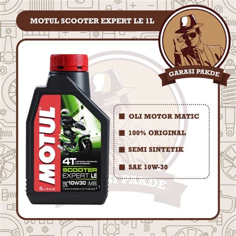 Jual Motul T Scooter Expert Le W L Oli Motor Matic Original