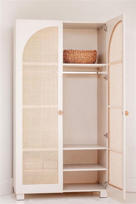 Ropa Cane Wardrobe With Jute Handles Etsy Wardrobe Design Bedroom