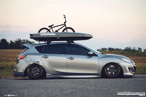 Gray Mazda 3 Goes Low And Gets Custom Body Kit Mazda 3 Mazda 3