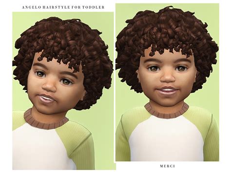 Toddler Curly Hair, Sims 4 Toddler Clothes, Sims 4 Cc Kids Clothing ...