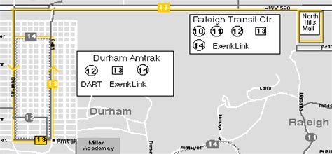 Raleigh Transit Route Maps Route