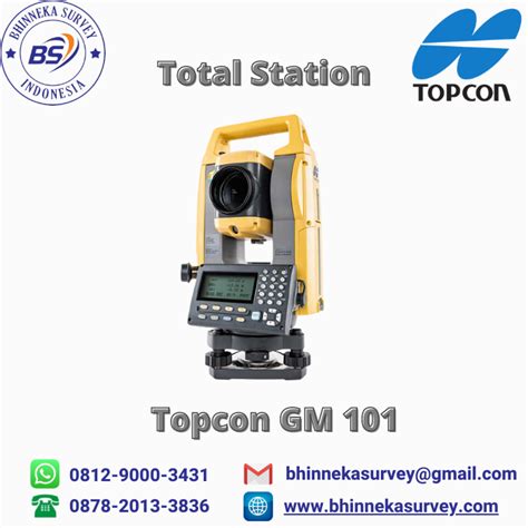 Jual Total Station Topcon GM 101 Murah Bergaransi Resmi BHINNEKA